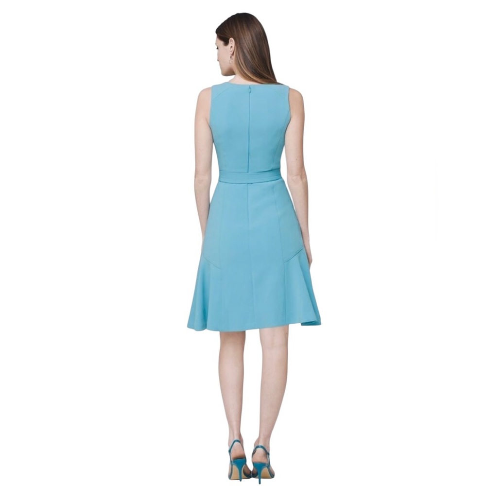 White House Black Market “Oasis” A-Line Belted Dress - Picture 2 of 13